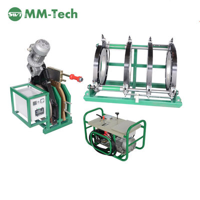 220v hydraulic plastic green pipe hdpe butt fusion welding machine for 200-450mm